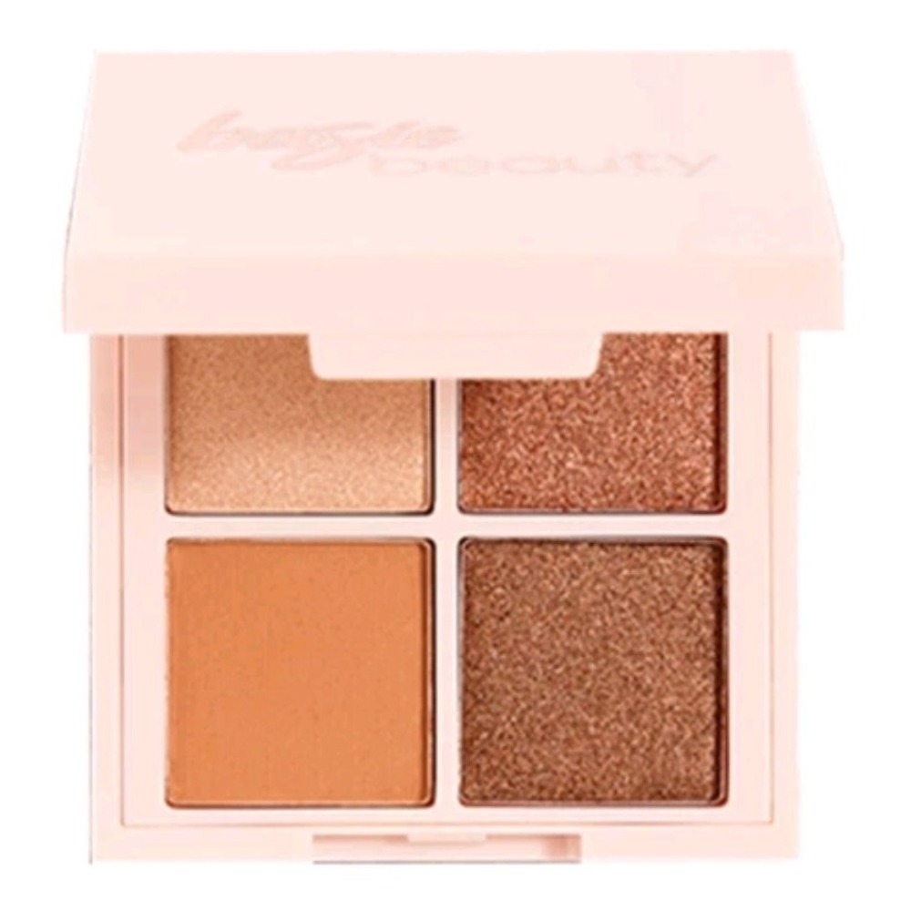 Basic Beauty Eyeshadow 4g Quad Palette Hot Cocoa Bomb Neutrals Nude Shimmer NIB